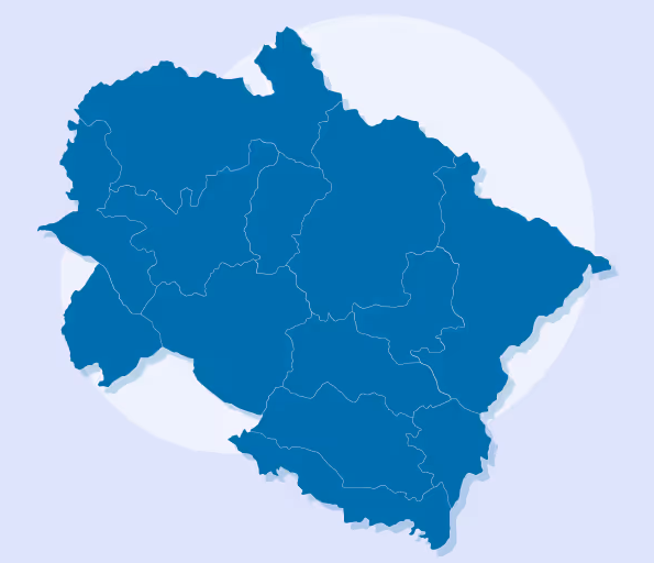 Map of Uttarakhand
